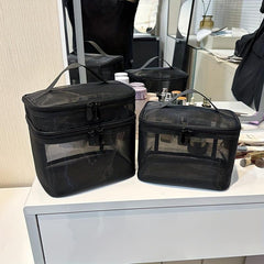 Large Capacity Mesh Storage Bag Cosmetic Organizer & Travel