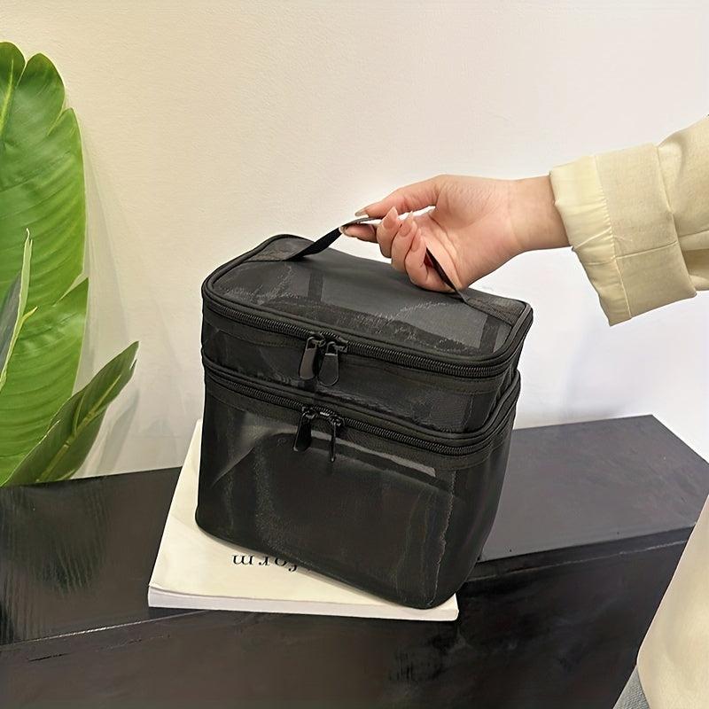 Large Capacity Mesh Storage Bag Cosmetic Organizer & Travel
