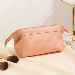 Versatile Solid Makeup Bag for Travel Toiletries