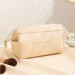 Versatile Solid Makeup Bag for Travel Toiletries
