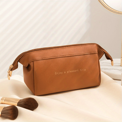 Versatile Solid Makeup Bag for Travel Toiletries