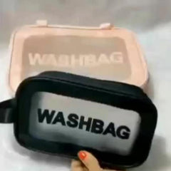 3pcs Handheld Waterproof Cosmetic Bag Set Clear Makeup Organizer