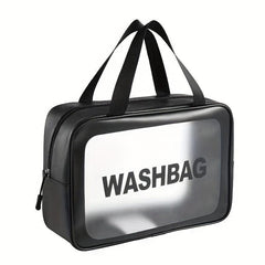3pcs Handheld Waterproof Cosmetic Bag Set Clear Makeup Organizer