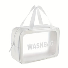 3pcs Handheld Waterproof Cosmetic Bag Set Clear Makeup Organizer