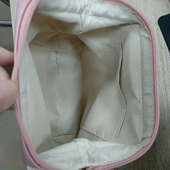 Leather Cosmetic Bag Makeup Storage Organizer Lightweight Travel Toiletry Bag