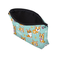 Cartoon Dog Print Zipper Pouch Lightweight Carry On Bag