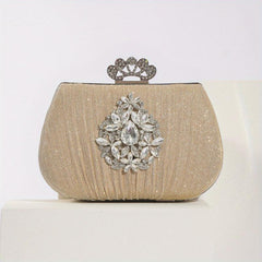 Rhinestone Evening Clutch Bag Wedding Party Storage Bag