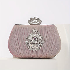 Rhinestone Evening Clutch Bag Wedding Party Storage Bag