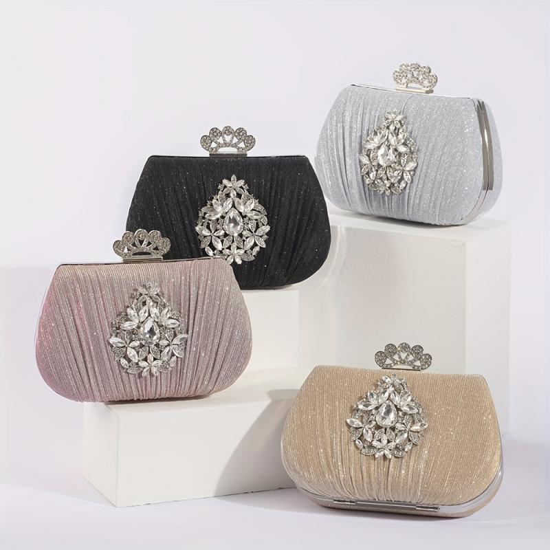 Rhinestone Evening Clutch Bag Wedding Party Storage Bag