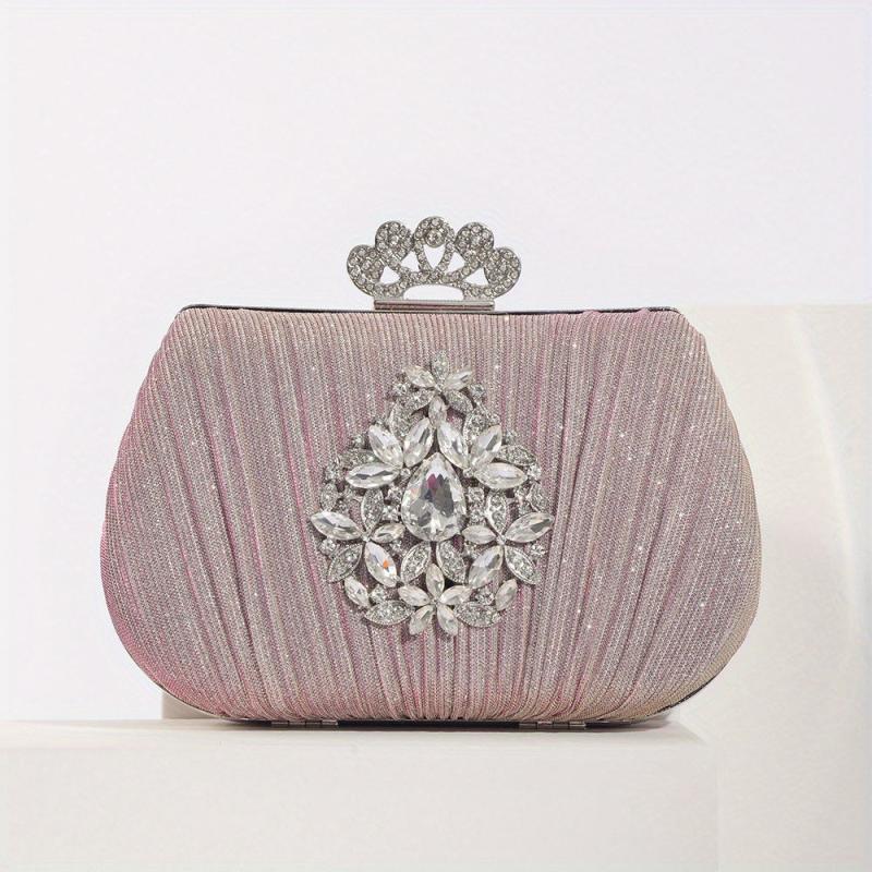 Rhinestone Evening Clutch Bag Wedding Party Storage Bag