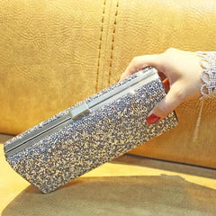 Glitter Clutch Prom Purse Rhinestone Evening Bag for Wedding Party