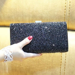 Glitter Clutch Prom Purse Rhinestone Evening Bag for Wedding Party