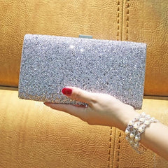 Glitter Clutch Prom Purse Rhinestone Evening Bag for Wedding Party