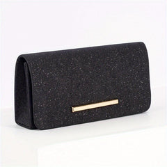 Metal Chain Envelop Clutch Bag Folding Purse Women's Evening Bag