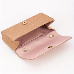 Metal Chain Envelop Clutch Bag Folding Purse Women's Evening Bag