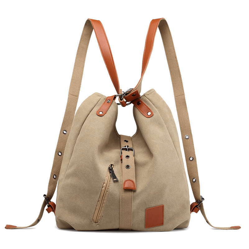 Retro Canvas Tote Bag Large Capacity Women's Casual School Purse