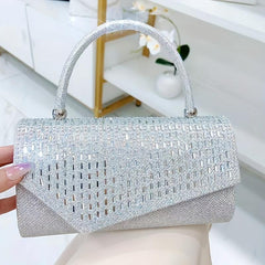 Rhinestone Glitter Evening Clutch Classic Sparking Dinner Purse