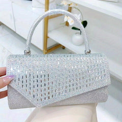Rhinestone Glitter Evening Clutch Classic Sparking Dinner Purse