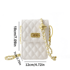 Quilted Phone Bag Crossbody Handbag Shoulder Purse