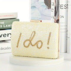 Beaded Evening Bag Clutch Chain Handbag for Wedding Party Prom