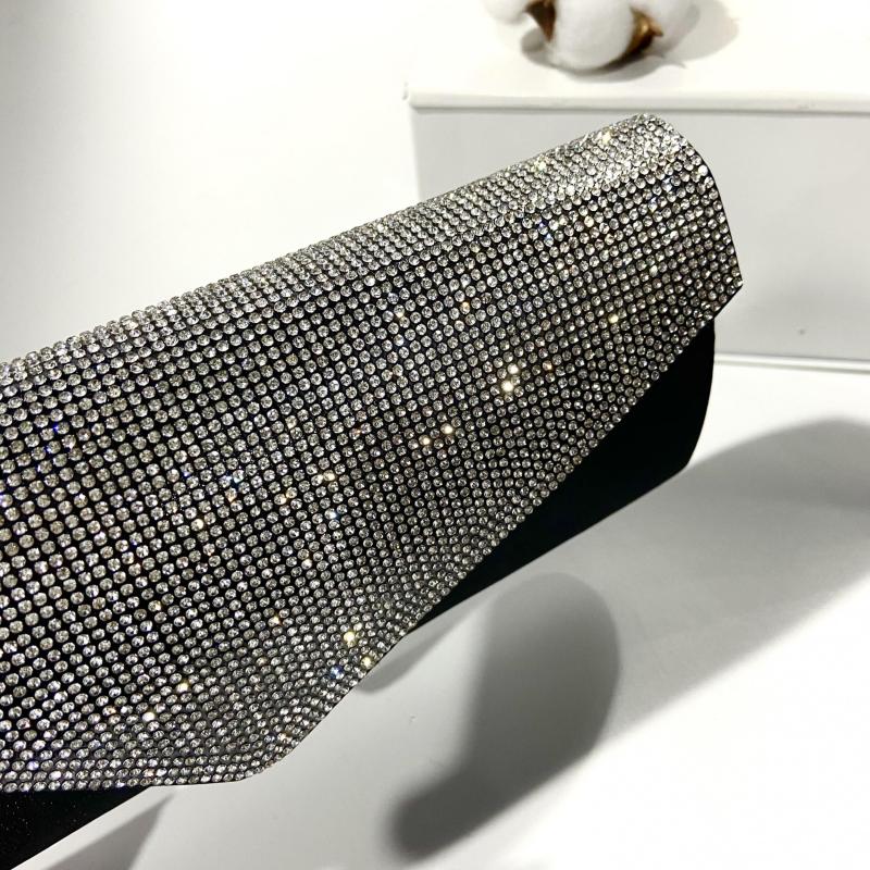 Glitter Rhinestone Dinner Bag Banquet Clutch Purse For Wedding Party