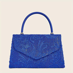 Flower Lace Evening Bag Clutch Purse for Wedding Party