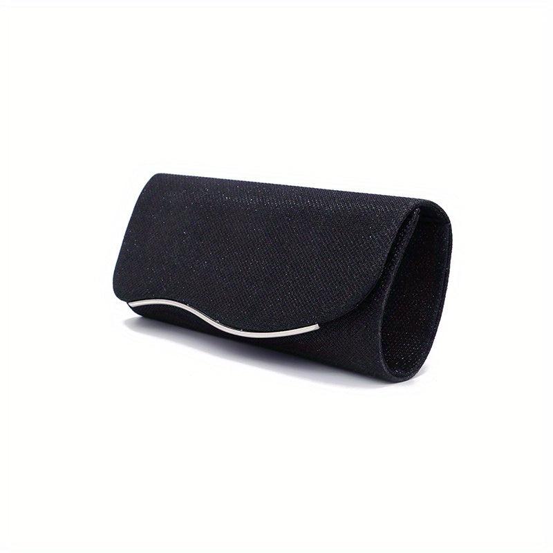Glitter Buckle Clutch Bag Metal Chain Crossbody Bag