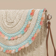Vintage Ethnic Style Clutch Bag Retro Bohemian Handbag