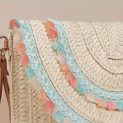 Vintage Ethnic Style Clutch Bag Retro Bohemian Handbag