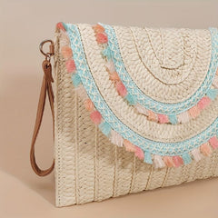 Vintage Ethnic Style Clutch Bag Retro Bohemian Handbag