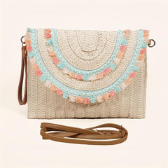 Vintage Ethnic Style Clutch Bag Retro Bohemian Handbag