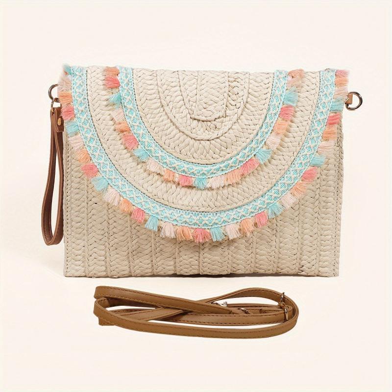 Vintage Ethnic Style Clutch Bag Retro Bohemian Handbag