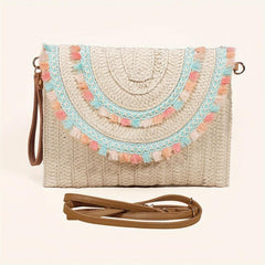 Vintage Ethnic Style Clutch Bag Retro Bohemian Handbag