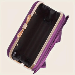 Sweet Classic Bow Decor Clutch Purse for Wedding Party Prom