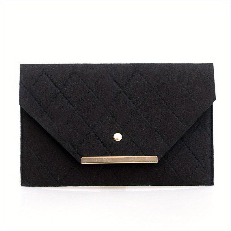 Argyle Embossed Handbag Solid Square Flap Lightweight Handbag