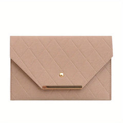 Argyle Embossed Handbag Solid Square Flap Lightweight Handbag