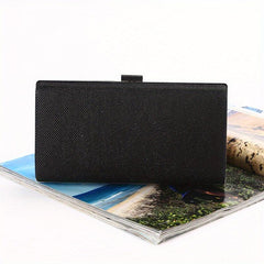 Glitter Box Evening Bag Chain Clutch Purse For Wedding Prom Party