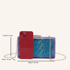 Metal Chain Clutch Elegant Evening Bag