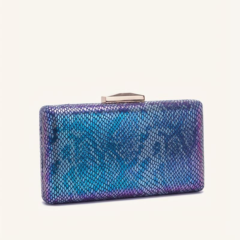 Metal Chain Clutch Elegant Evening Bag