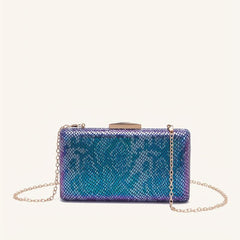 Metal Chain Clutch Elegant Evening Bag