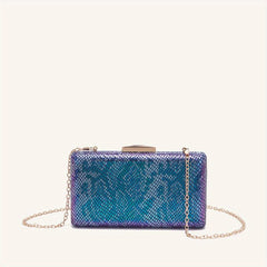 Metal Chain Clutch Elegant Evening Bag
