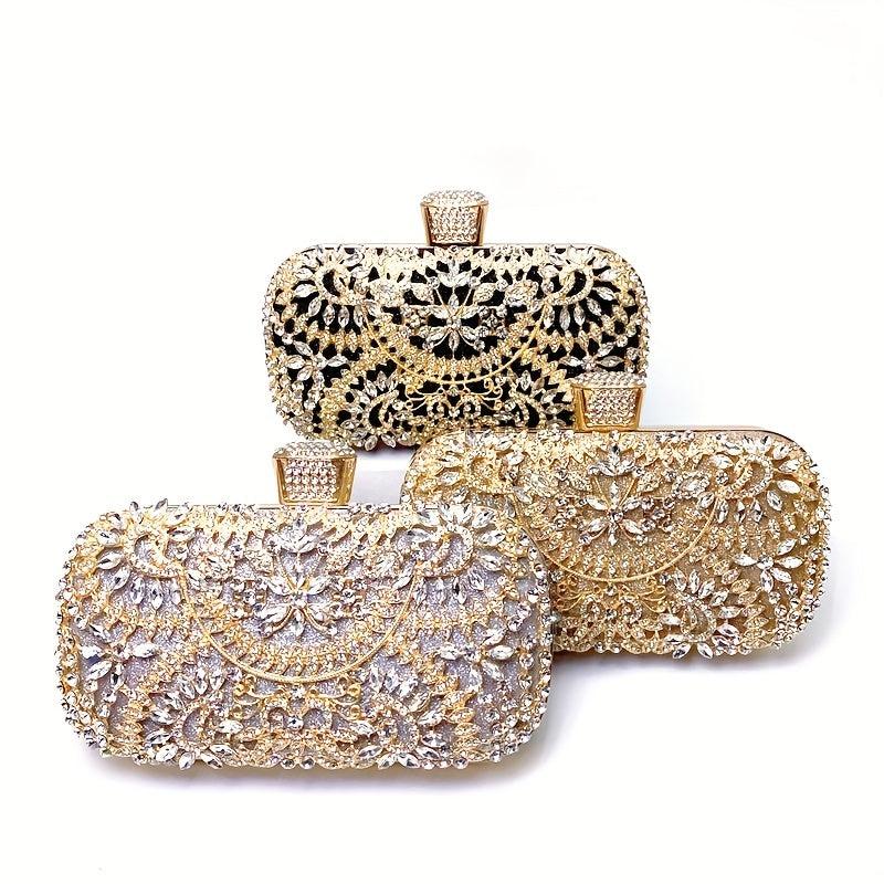 Rhinestone Evening Bag Glitter Dinner Clutch Bag Formal Banquet Purse