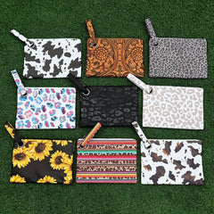 Travel Clutch Bag All Over Pattern Storage Pouch Women's Classic Bag