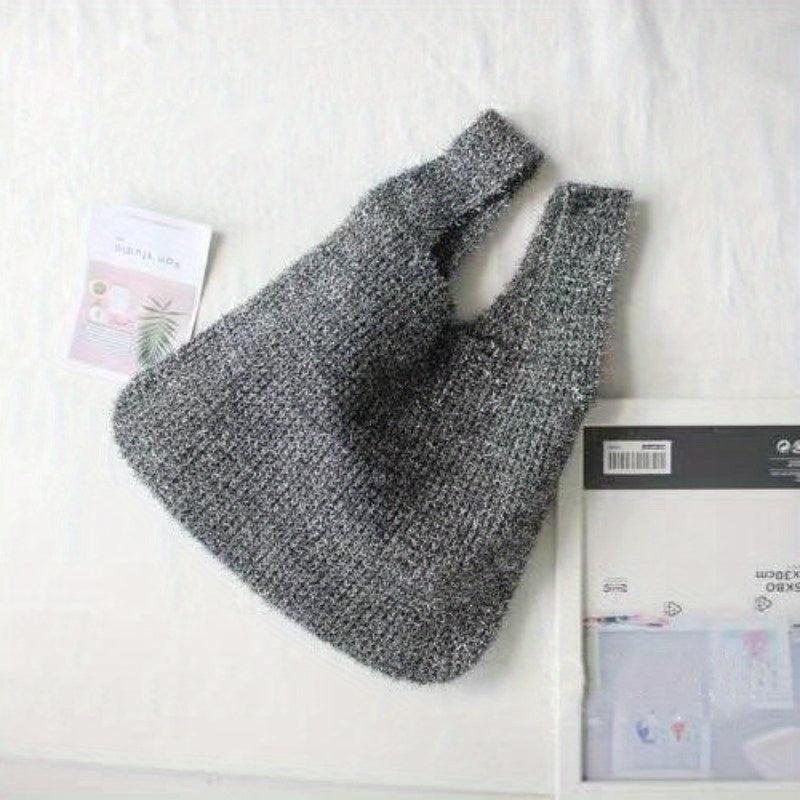 Glitter Knitted Evening Bag Tote Handbags Women's Clutch Purse
