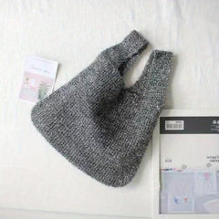 Glitter Knitted Evening Bag Tote Handbags Women's Clutch Purse