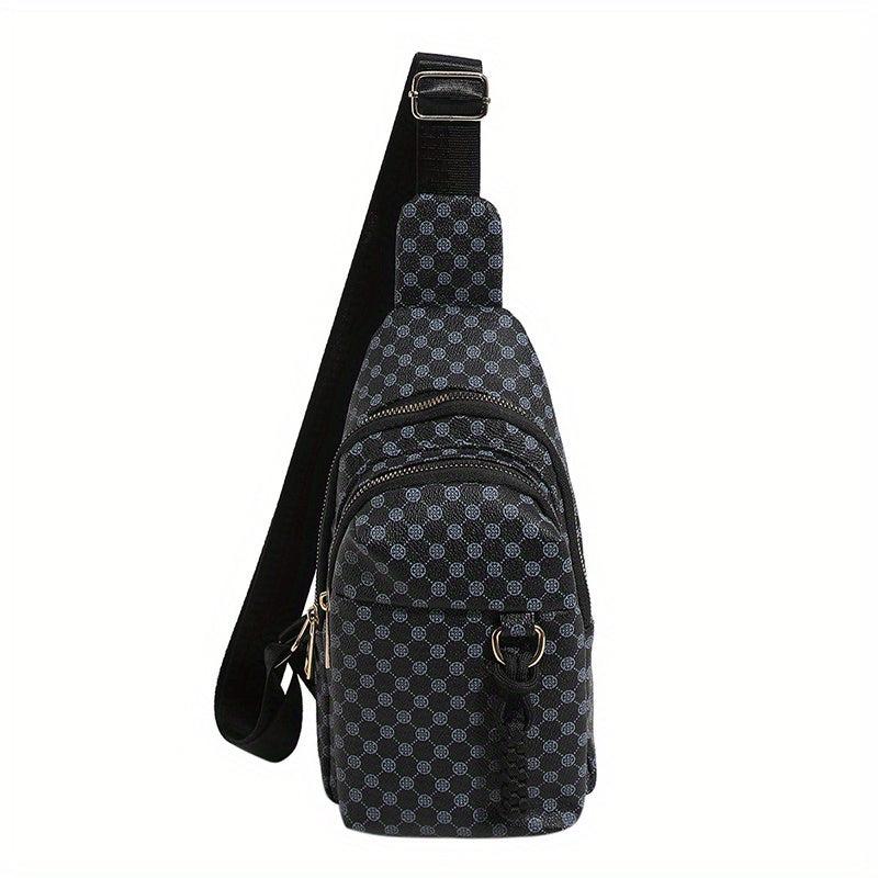 Vintage Pattern Sling Bag Crossbody Chest Purse