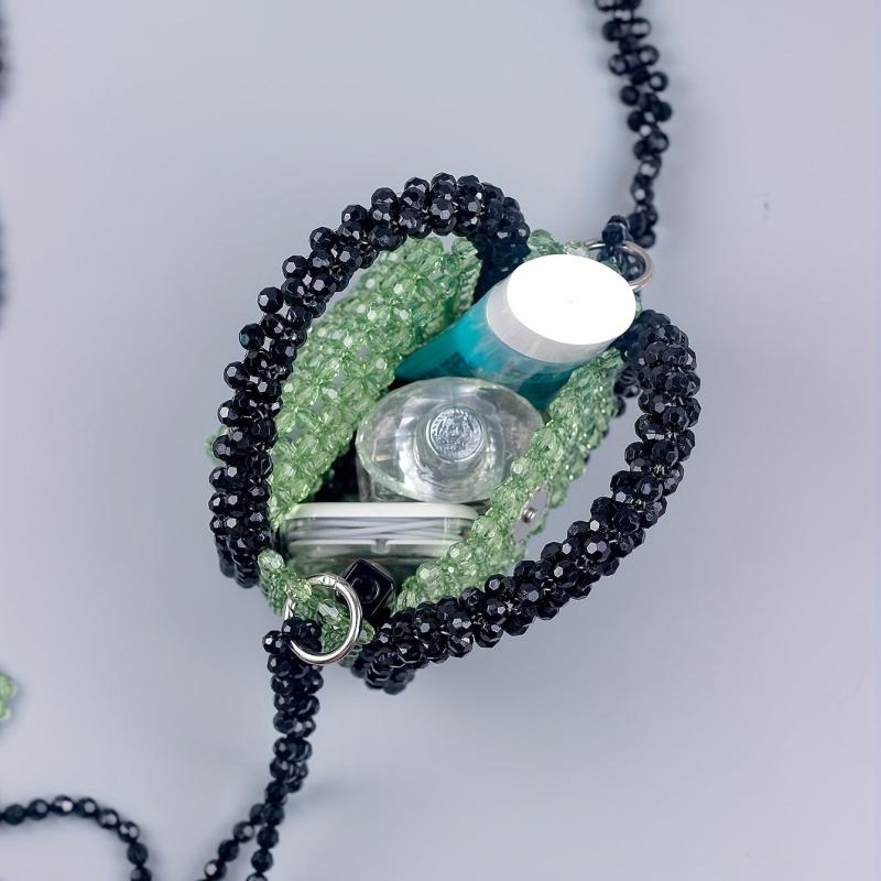 Stylish Mini Beaded Crossbody Bag for Women