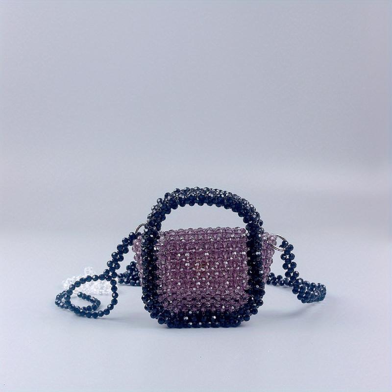 Stylish Mini Beaded Crossbody Bag for Women
