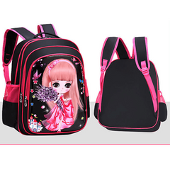 Princess Series Student Backpack Burden Reduction Double Shoulder Bag