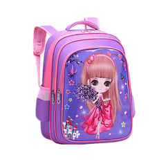 Princess Series Student Backpack Burden Reduction Double Shoulder Bag